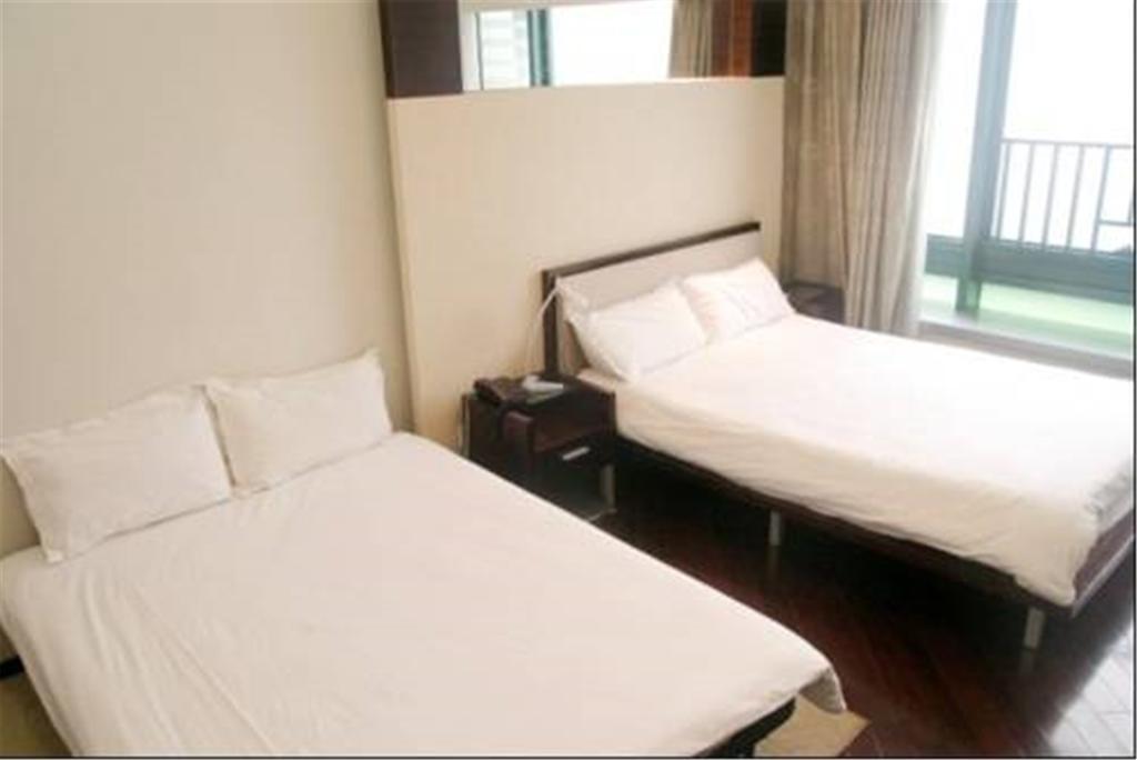Shanghai Skiline World Union Service Apartment Exteriör bild