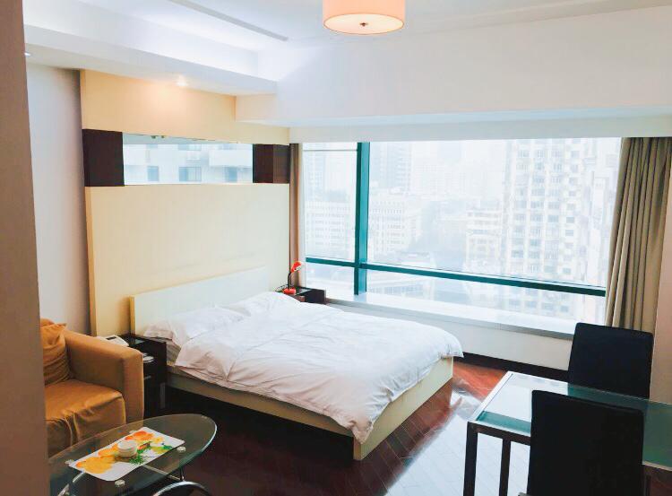 Shanghai Skiline World Union Service Apartment Exteriör bild