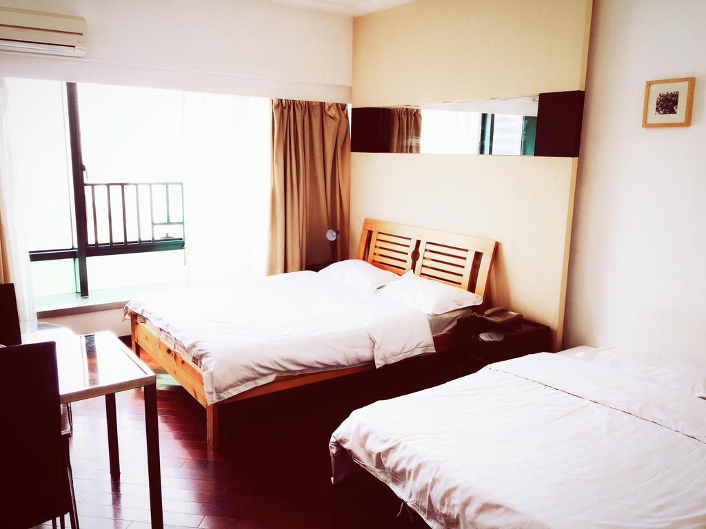 Shanghai Skiline World Union Service Apartment Exteriör bild